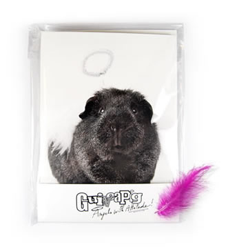 Angels with attitude guinea pig notecards