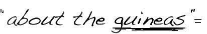 about the guineas